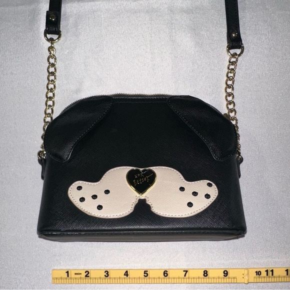 Betsey Johnson Black and Cream Crossbody Bag - Picture 14 of 15